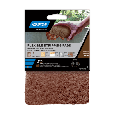 78072729925 Norton Non-Woven Stripping HandPad Brown