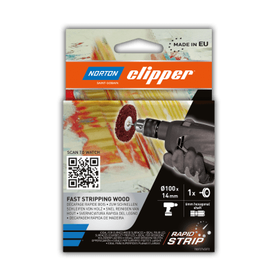 Clipper Drill Non-Woven Rapid Strip Wheel (Drill) – Wood