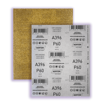 78072770612 - FOLHA DE LIXA A396 NORTON - P40 - 230X280MM (ANG 3)