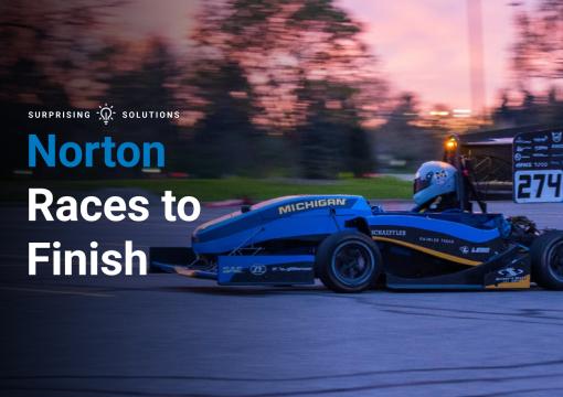 Surprising Solutions Norton Races To Finish