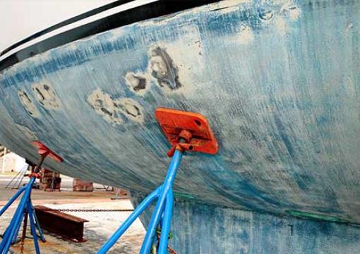 reparación de arañazos de barcos