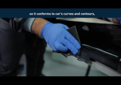 Car paint blending and fadeout with Norton BearTex Thinflex