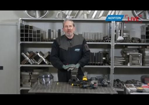 Norton Live: How to choose the right abrasive for cordless angle grinders