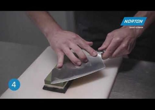How to use the Norton 3000/8000 grit whetstone to refine blades and achieve a mirror finish