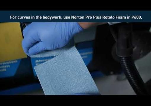 How to repair scratches on a plastic bumper featuring Norton Cyclonic® sanding system