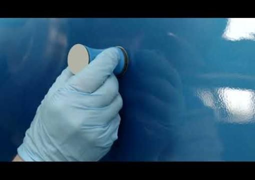 How to remove defects on repaired car panels