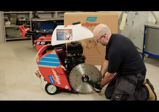 Norton Clipper CS451 Floor Saw Unboxing and Setup