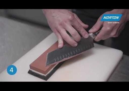 How to use the Norton 1000/3000 grit whetstone to sharpen and light polish blades