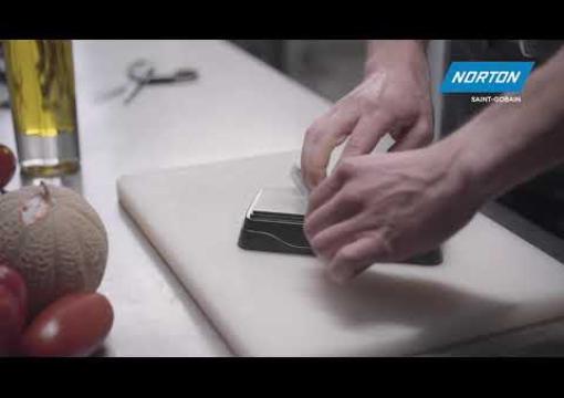How to use the Norton dual diamond stone for sharpening and polishing blades
