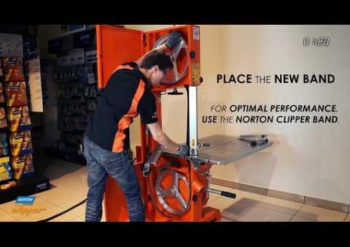 Norton Clipper CB511 Band Saw - How to change the band