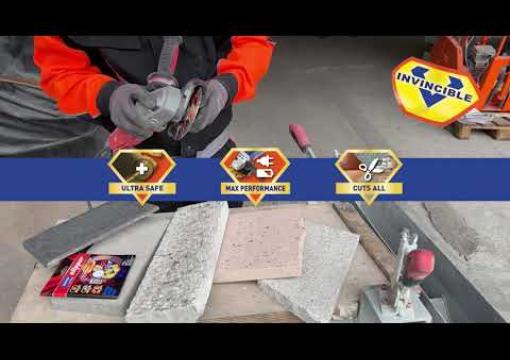 How to cut building materials with an angle grinder using Norton Clipper Invincible Diamond Blades