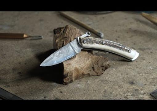 Tutoriel fabrication couteau damascus piémontais avec une meuleuse d'angle et les abrasifs Norton