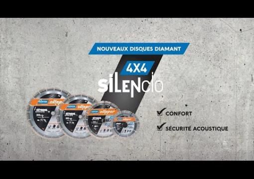 Confort & sécurité acoustique sur vos chantiers : 4x4 Silencio, la nouvelle gamme de disques diamant