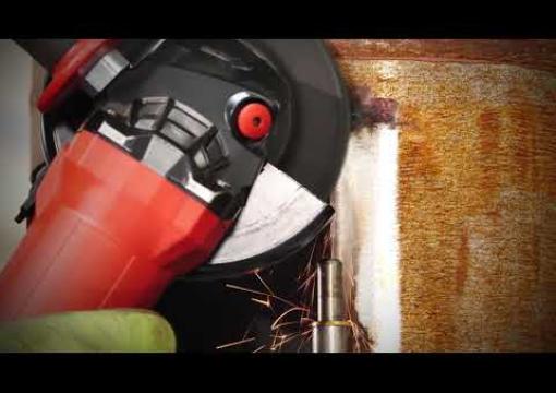 Deburring with a Right Angle Grinder
