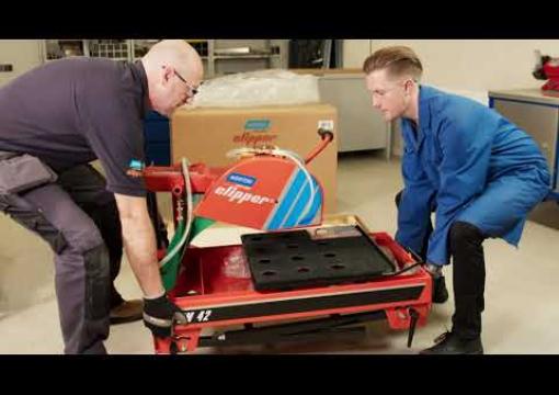 Norton Clipper CM42 Masonry Saw Unboxing and Setup