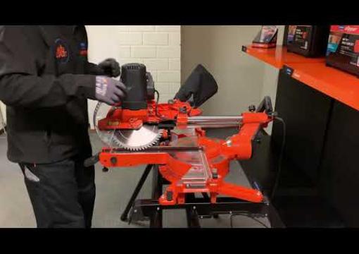 How to set the bevel angle on the Norton Clipper CWM 254 Mitre Saw