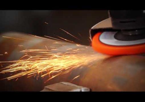 Grinding & Scale Removal with Right Angle Grinder