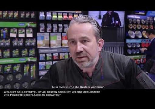 Welches Schleifmittel eignet sich am besten für eine gebürstete und polierte Oberfläche