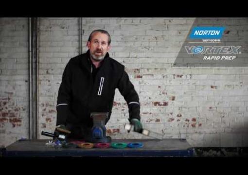Blending & Finishing Stainless Steel using an Angle Grinder with Rapid Prep flap disc