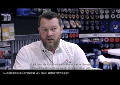 Kann ich eine Schleifscheibe von allen Seiten verwenden?