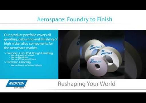 Norton Abrasives Products for Aerospace Market