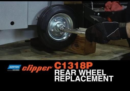 How to Remove Rear Wheel on a Norton Clipper C1318P Push Saw