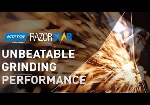 Get unbeatable grinding performance from Norton RazorStar® 36+ fibre discs