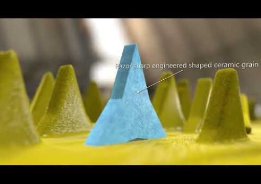 Norton RazorStar® grinding belts - see the science behind the grain!