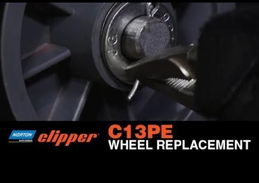 How to Remove and Replace Wheels on a Norton Clipper C13PE Push Saw
