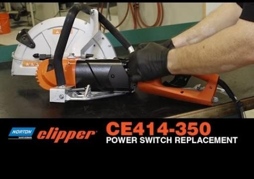 How to Replace Power Switch on a Norton Clipper CE414-350 Hand Held Saw