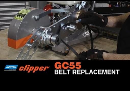 How to Replace Belt on a Norton Clipper GC55 Push Saw