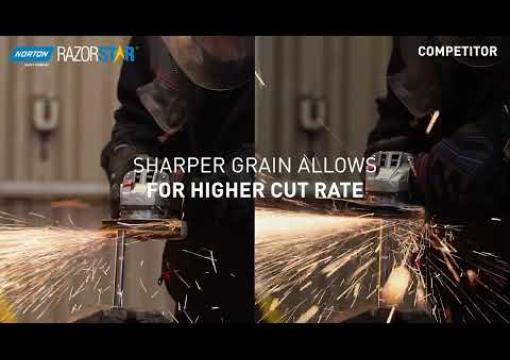 Norton RazorStar® 36+ fibre discs - grinding put to the test!
