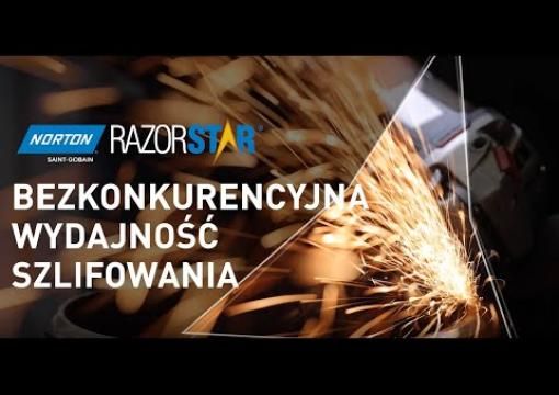 Bezkonkurencyjna wydajność szlifowania krążków fibrowych Norton RazorStar® 36+