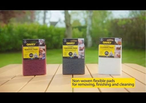 Revamp Your Projects with Oakey Flexible Pads: Ideal for Sanding, Finishing, and Cleaning