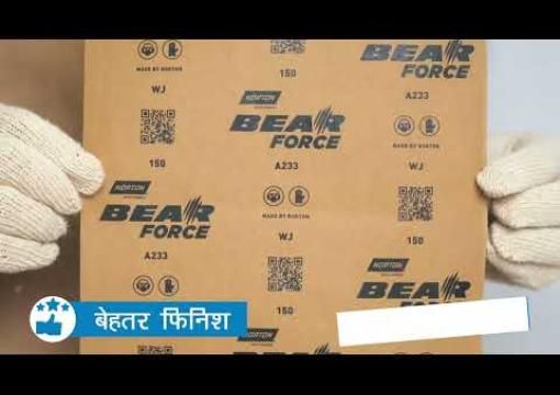 Norton | Bear Force Dry Sheet | Sanding Sheet for Metal, Wood & Wall| | Best in class