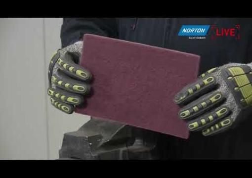 NORTON LIVE  Discover the Versatility of Non Woven Abrasive Hand Pads