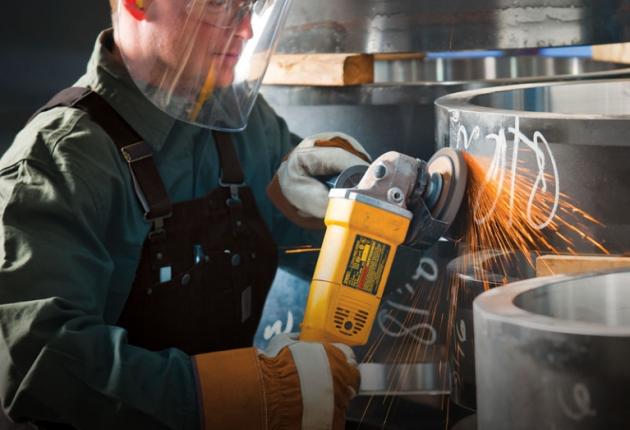 Arbeiter in Schutzkleidung