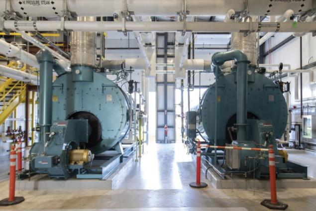 Secondary boilers for the Saint-Gobain powerhouse