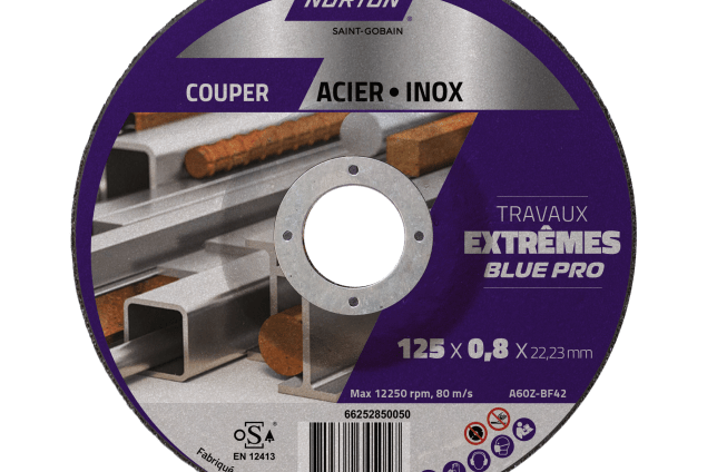 disque acier inox 125mm Norton DIY