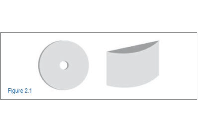 Illustration of vitrified grinding wheels and segments