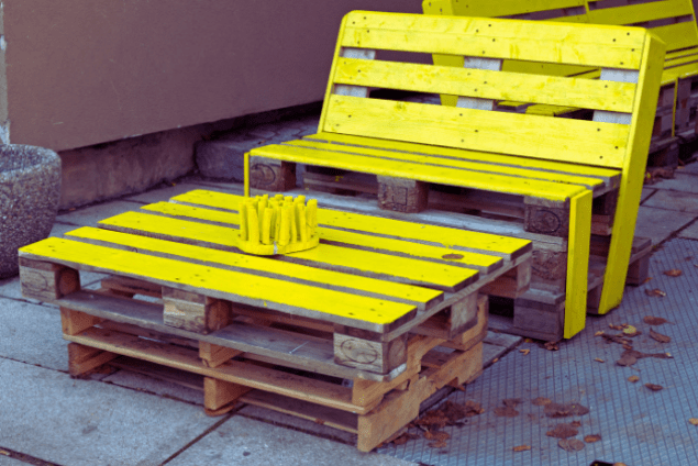 Yellow furniture