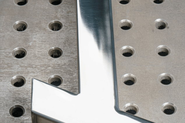 Mirror polished stainless steel