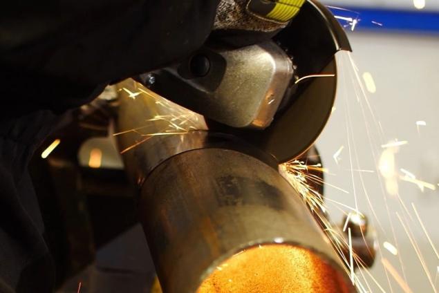 pipe chimney cutting for bbq