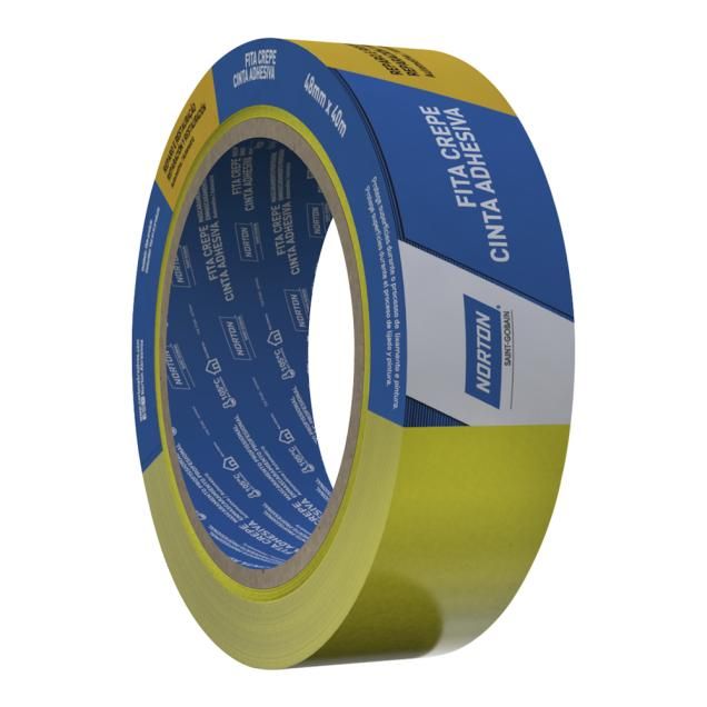 66261164287 - FITA CREPE AUTOMOTIVA REPARO E RESTAURAÇÃO NORTON - 48MM X 40M (ANG 2)