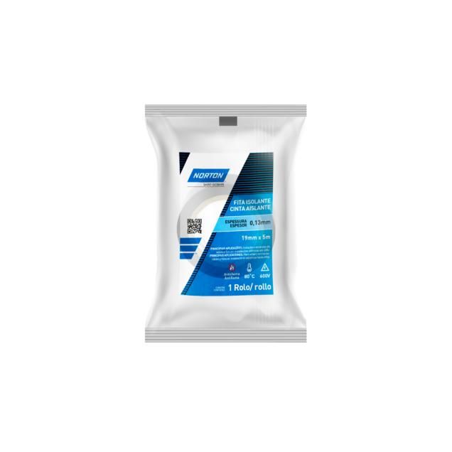 78072729962 - FITA ISOLANTE NORTON 19mm x 5m - 0,13mm (ANG 1)
