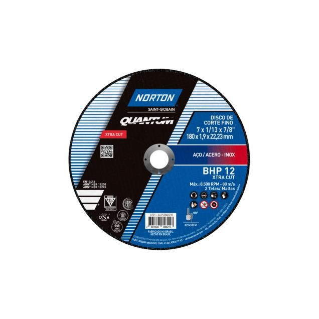 66252849235 - DCF NORTON BHP 12 - 180 x 1,9 x 22,23 mm - RÓTULO 177 mm - 510187060 - 0921 (ANG 1)