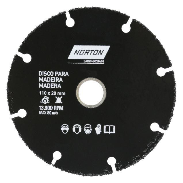 69957315170 Disco para madeira Norton 110x20mm (Ang 1)