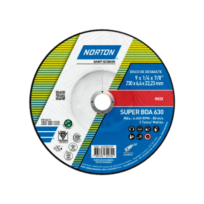66252841279 - DD NORTON SUPER BDA 630 - 230 x 6,4 x 22,23 mm - RÓTULO 228 mm - 510157740 -  0321 (ANG 1)