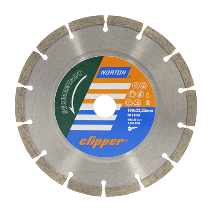 70184624370 180X8X22,23 Discos Diamantados Clipper Segmentado (Ang 1)