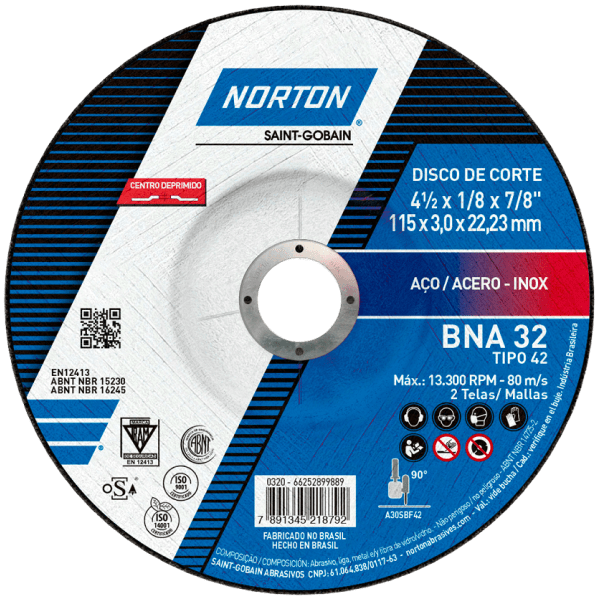 Disco Corte Acero BNA32 NORTON